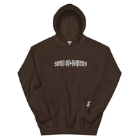 Sons of Battery® - E-MTB Brand & Community Dunkle Schokolade / S Rough Stick Unisex-Kapuzenpullover E-Bike-Community