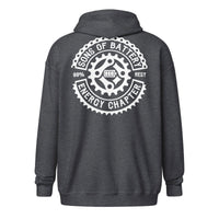 Sons of Battery® - E-MTB Brand & Community Dunkles Heather / S Original Sons of Battery - Unisex Heavy-Blend Zip Hoodie E-Bike-Community