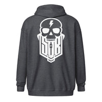 Sons of Battery® - E-MTB Brand & Community Dunkles Heather / S Skuillgang - Unisex Heavy-Blend Zip Hoodie E-Bike-Community