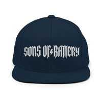 Sons of Battery® - E-MTB Brand & Community Dunkles Navy ROUGH - Snapback-Cap E-Bike-Community