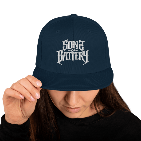Sons of Battery® - E-MTB Brand & Community Dunkles Navy Sons of Battery 2 Snapback-Cap E-Bike-Community