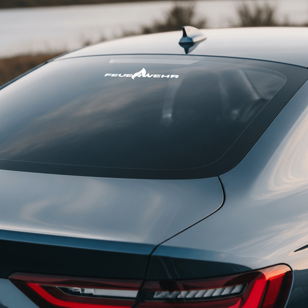 Sons of Battery - E-MTB Brand & Community Feuerwehr Vinyl Aufkleber für die Heckscheibe E-Bike-Community