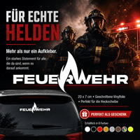 Sons of Battery - E-MTB Brand & Community Feuerwehr Vinyl Aufkleber für die Heckscheibe E-Bike-Community