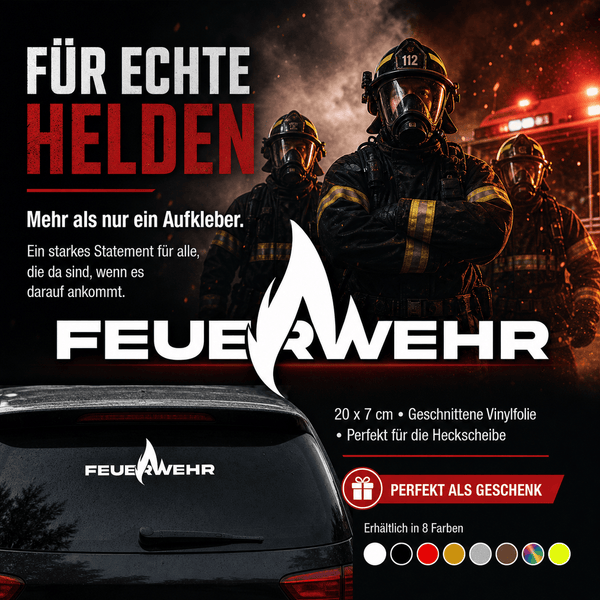Sons of Battery - E-MTB Brand & Community Feuerwehr Vinyl Aufkleber für die Heckscheibe E-Bike-Community