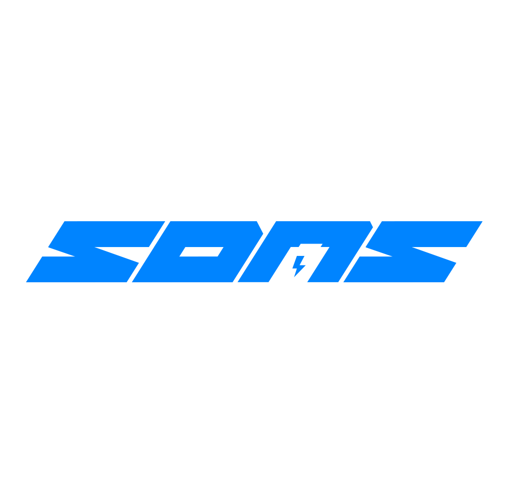 Sons of Battery - E-MTB Brand & Community Folien Blau SONS Folienplot - 18,5 x 2,5 E-Bike-Community