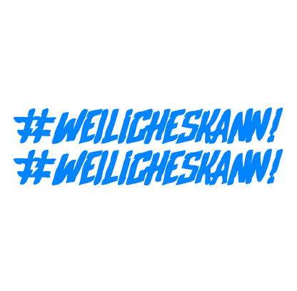 Sons of Battery - E-MTB Brand & Community Folien Blau #WEILiCHESKANN - Folienaufkleber 2er E-Bike-Community