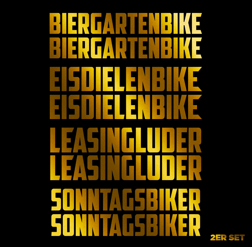 Sons of Battery - E-MTB Brand & Community Folien Bronze / Eisdielenbike EISDIELENBIKE / BIERGARTENBIKE / SONNTAGSBIKE / LEASINGLUDER E-Bike-Community