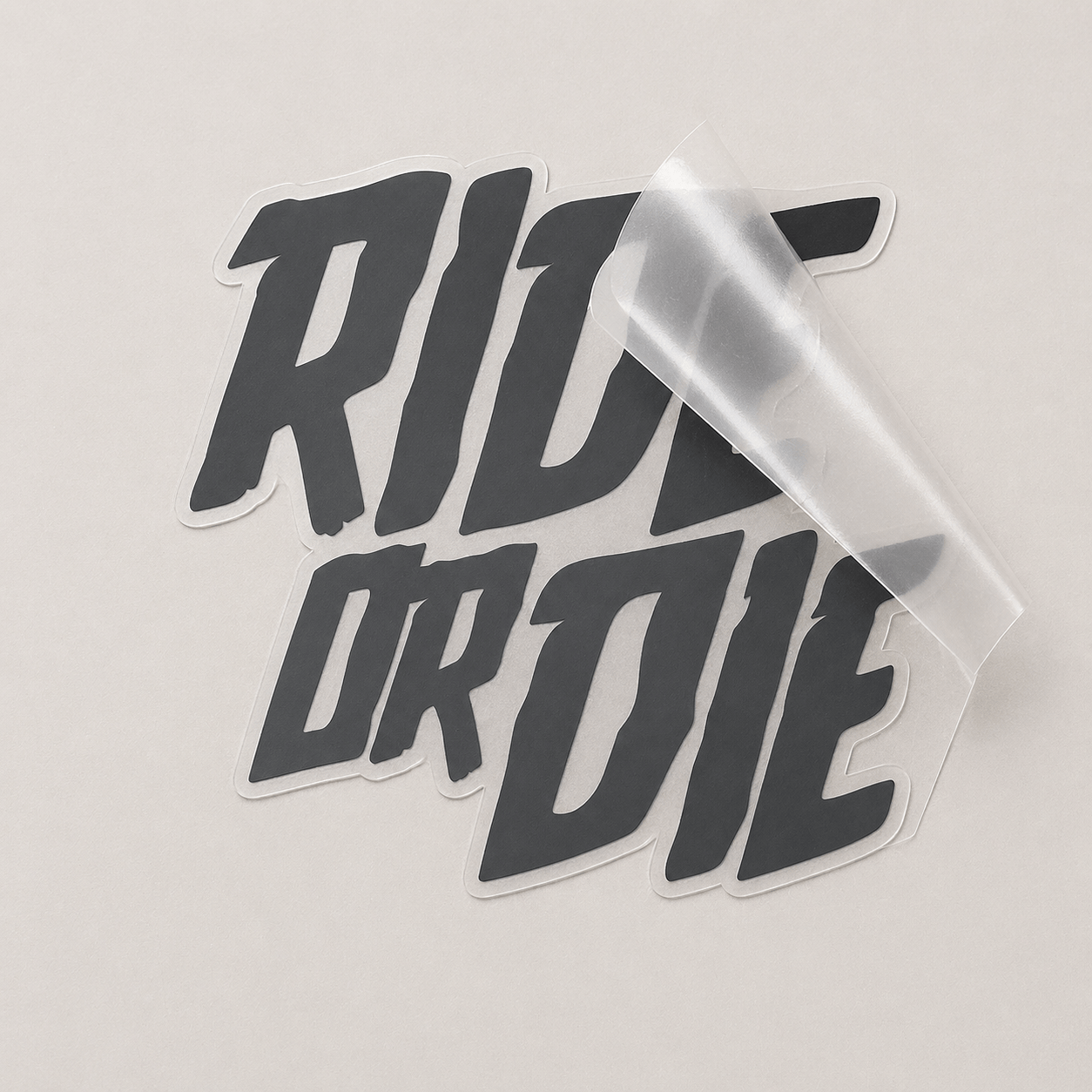Sons of Battery - E-MTB Brand & Community Folien Dunkelgraugrau / 4 cm x 4.5 cm RIDE OR DIE - Folie / Sticker E-Bike-Community