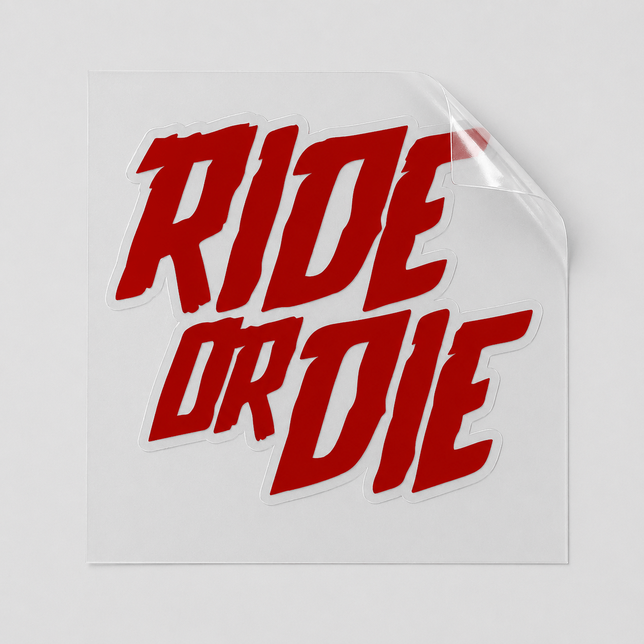 Sons of Battery - E-MTB Brand & Community Folien Dunkelrot / 4 cm x 4.5 cm RIDE OR DIE - Folie / Sticker E-Bike-Community