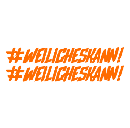 Sons of Battery - E-MTB Brand & Community Folien Fox-Orange #WEILiCHESKANN - Folienaufkleber 2er E-Bike-Community