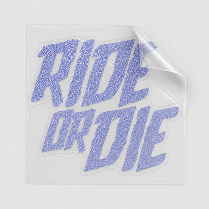 Sons of Battery - E-MTB Brand & Community Folien Galactic Blue / 4 cm x 4.5 cm RIDE OR DIE - Folie / Sticker E-Bike-Community