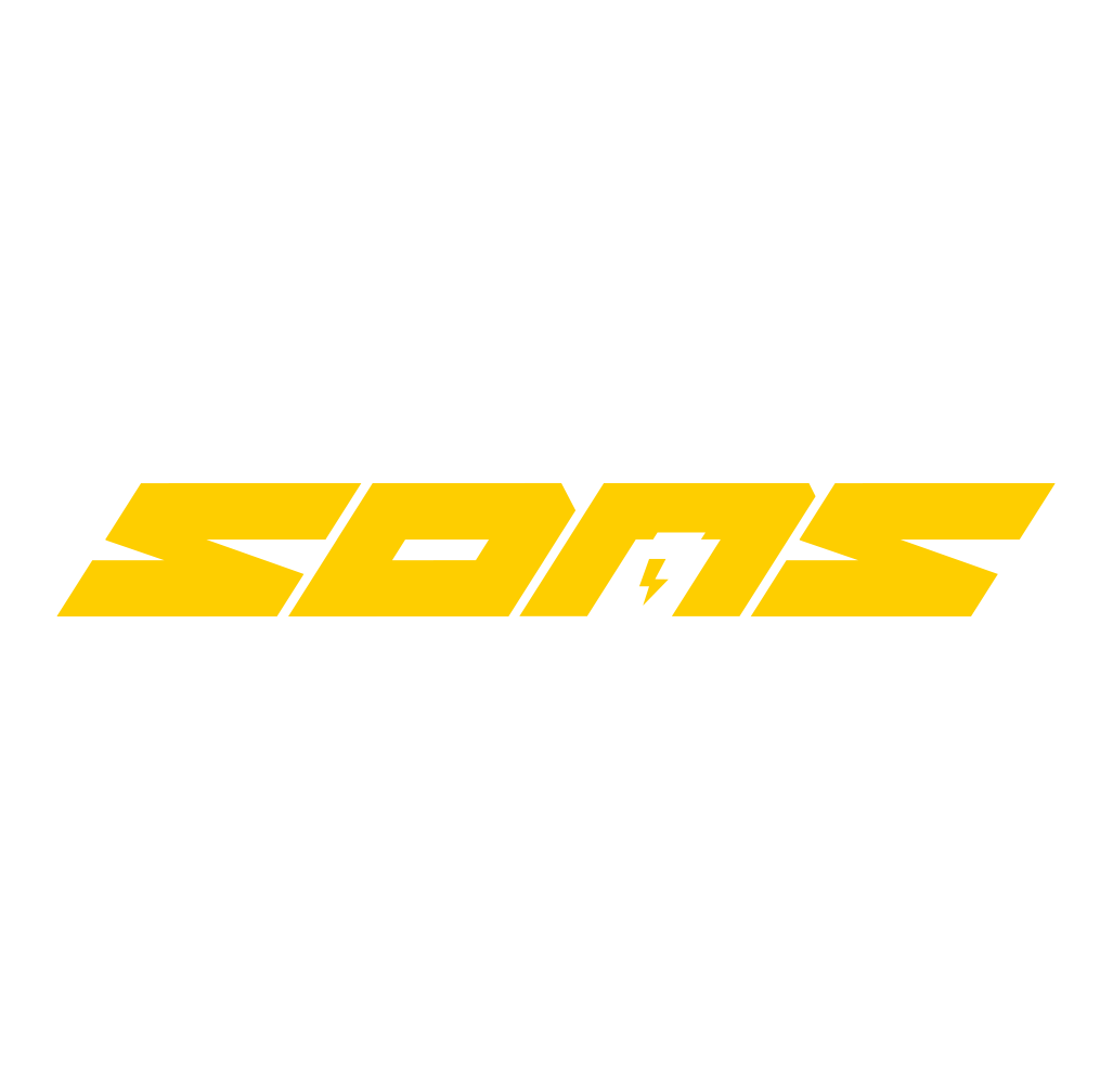 Sons of Battery - E-MTB Brand & Community Folien Gelb SONS Folienplot - 18,5 x 2,5 E-Bike-Community
