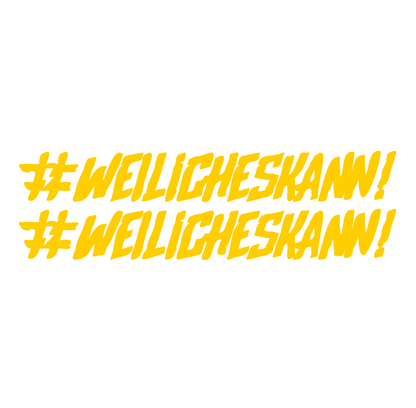 Sons of Battery - E-MTB Brand & Community Folien Gelb #WEILiCHESKANN - Folienaufkleber 2er E-Bike-Community