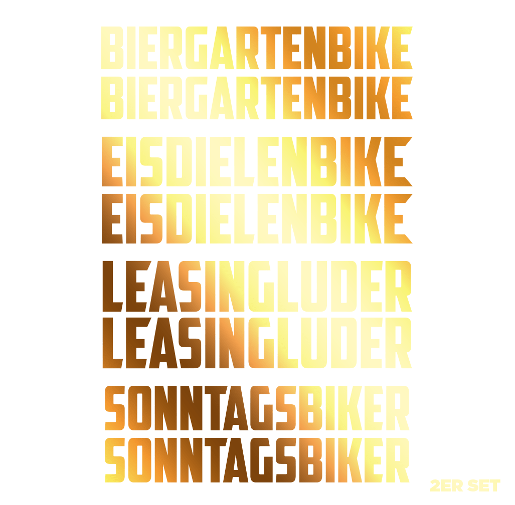 Sons of Battery - E-MTB Brand & Community Folien Gold / Eisdielenbike EISDIELENBIKE / BIERGARTENBIKE / SONNTAGSBIKE / LEASINGLUDER E-Bike-Community