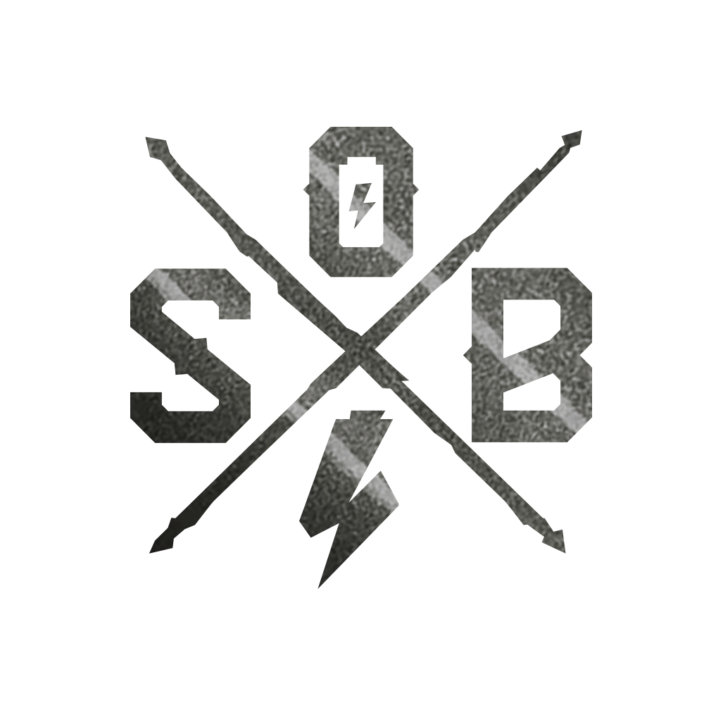 Sons of Battery - E-MTB Brand & Community Folien Graphit Metallic Cross Folienaufkleber - SoB - E-Bike-Community