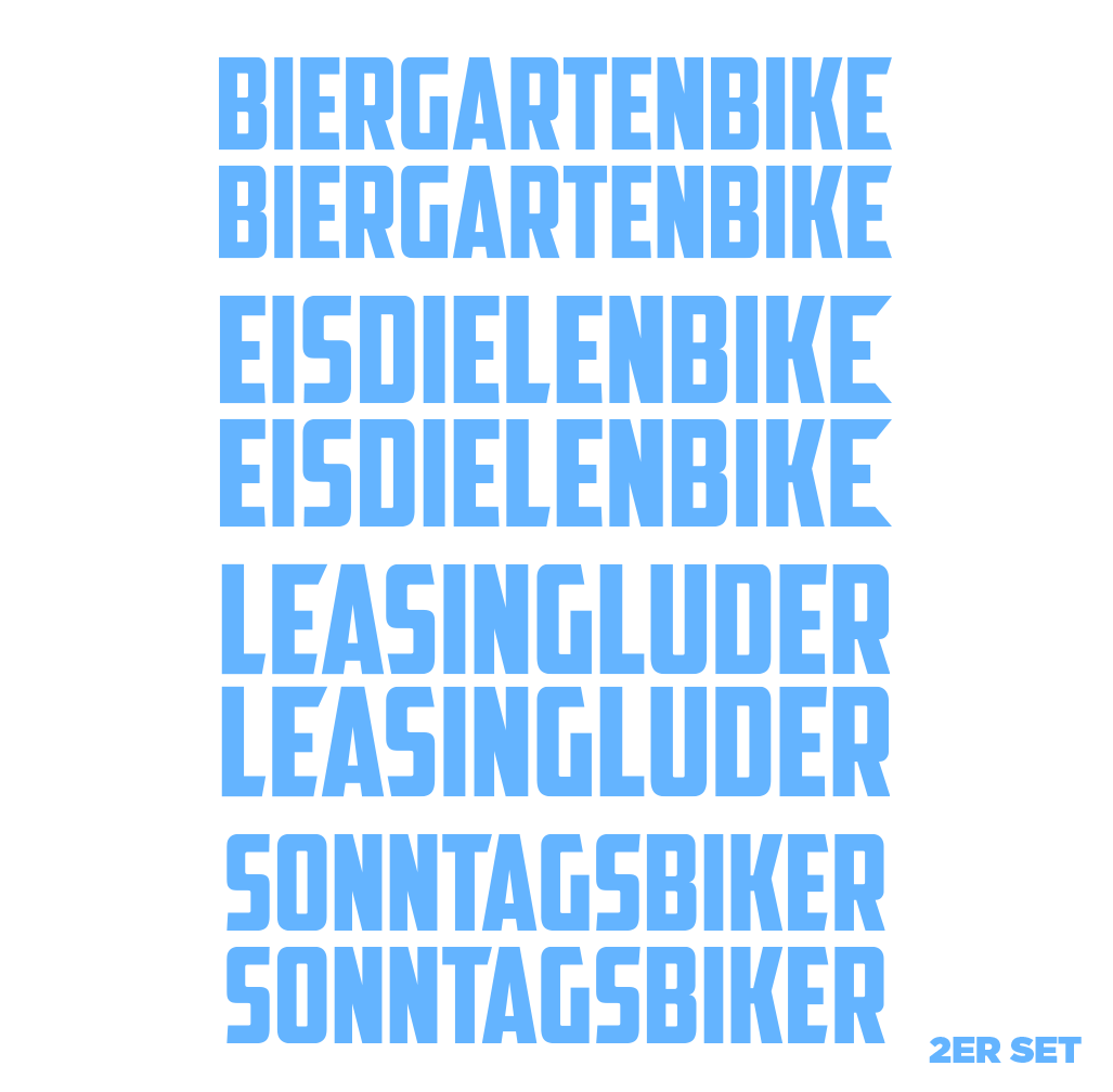 Sons of Battery - E-MTB Brand & Community Folien Lichtblau / Eisdielenbike EISDIELENBIKE / BIERGARTENBIKE / SONNTAGSBIKE / LEASINGLUDER E-Bike-Community