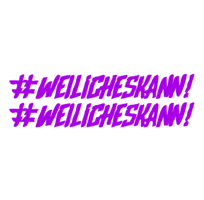 Sons of Battery - E-MTB Brand & Community Folien Lila #WEILiCHESKANN - Folienaufkleber 2er E-Bike-Community