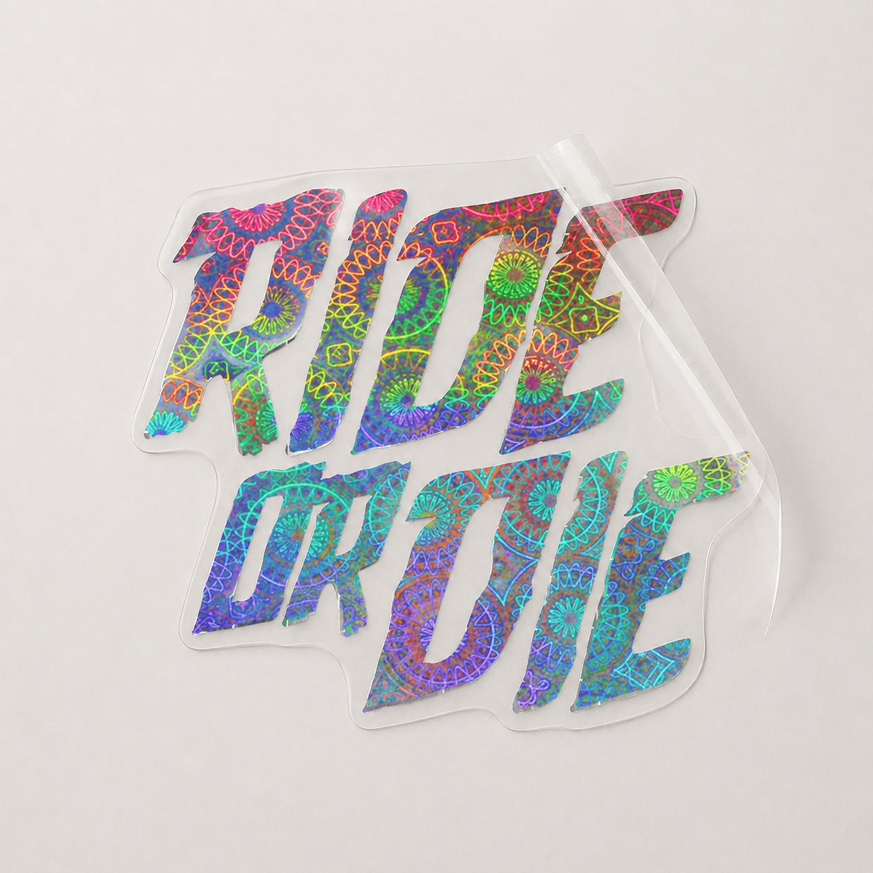 Sons of Battery - E-MTB Brand & Community Folien Mandala / 4 cm x 4.5 cm RIDE OR DIE - Folie / Sticker E-Bike-Community