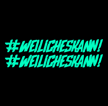 Sons of Battery - E-MTB Brand & Community Folien Mint #WEILiCHESKANN - Folienaufkleber 2er E-Bike-Community