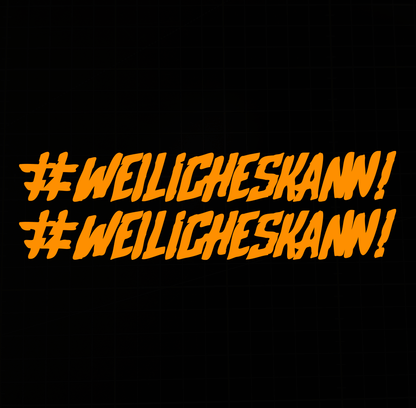 Sons of Battery - E-MTB Brand & Community Folien Neonorange #WEILiCHESKANN - Folienaufkleber 2er E-Bike-Community