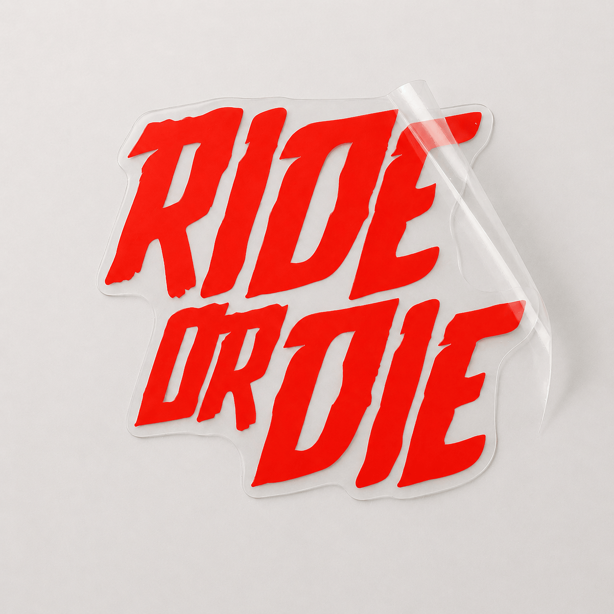 Sons of Battery - E-MTB Brand & Community Folien Neonrot / 4 cm x 4.5 cm RIDE OR DIE - Folie / Sticker E-Bike-Community