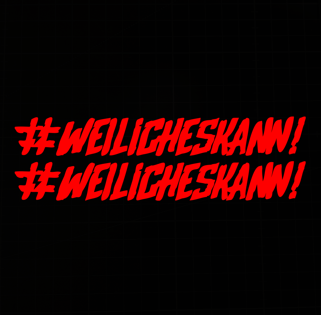 Sons of Battery - E-MTB Brand & Community Folien Neonrot #WEILiCHESKANN - Folienaufkleber 2er E-Bike-Community