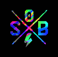 Sons of Battery - E-MTB Brand & Community Folien Rainbow Cross Folienaufkleber - SoB - E-Bike-Community