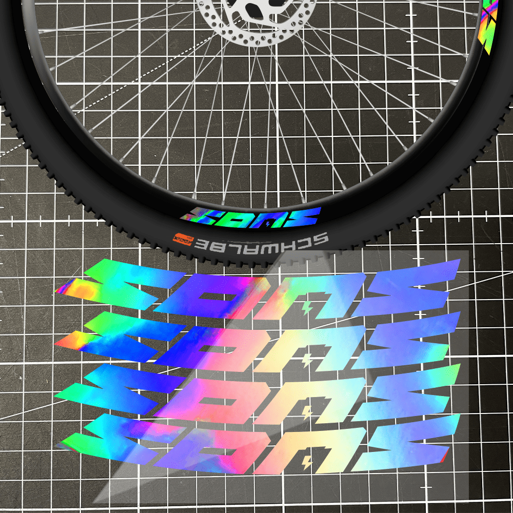 Sons of Battery - E-MTB Brand & Community Folien Rainbow Felgenaufkleber „SONS“ E-Bike-Community