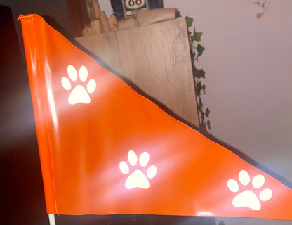 Sons of Battery - E-MTB Brand & Community Folien Reflektierende Pfote  Hund -weitere Farben, 2 Größen, 10/24 Folienaufkleber E-Bike-Community