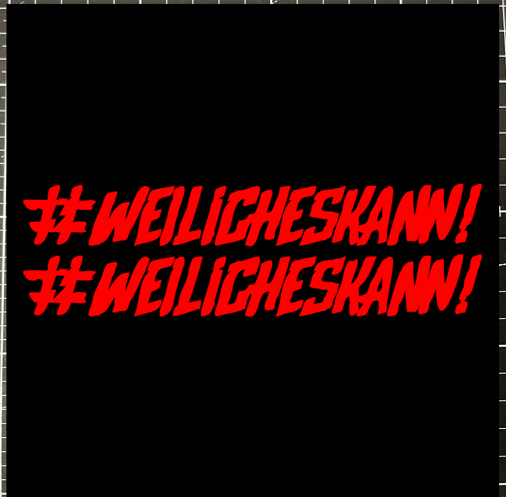 Sons of Battery - E-MTB Brand & Community Folien Rot #WEILiCHESKANN - Folienaufkleber 2er E-Bike-Community