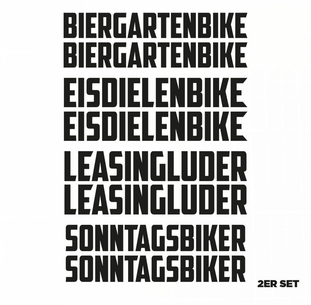 Sons of Battery - E-MTB Brand & Community Folien Schwarz / Eisdielenbike EISDIELENBIKE / BIERGARTENBIKE / SONNTAGSBIKE / LEASINGLUDER E-Bike-Community