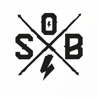 Sons of Battery - E-MTB Brand & Community Folien Schwarz Matt Cross Folienaufkleber - SoB - E-Bike-Community