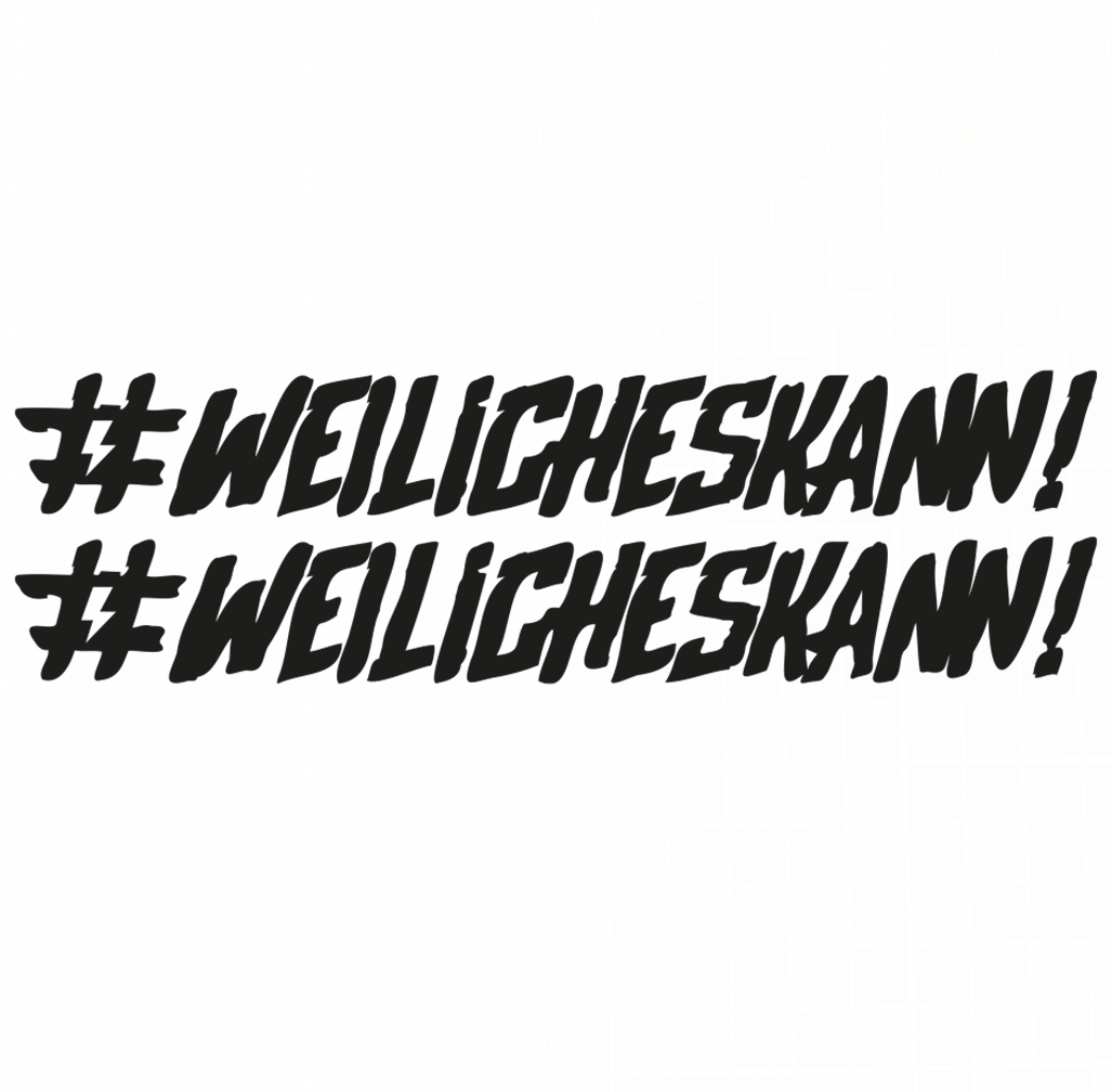 Sons of Battery - E-MTB Brand & Community Folien Schwarz #WEILiCHESKANN - Folienaufkleber 2er E-Bike-Community