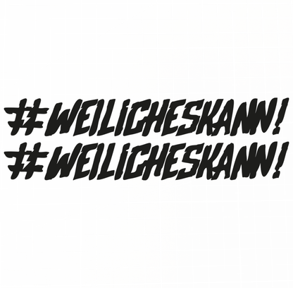 Sons of Battery - E-MTB Brand & Community Folien Schwarz #WEILiCHESKANN - Folienaufkleber 2er E-Bike-Community