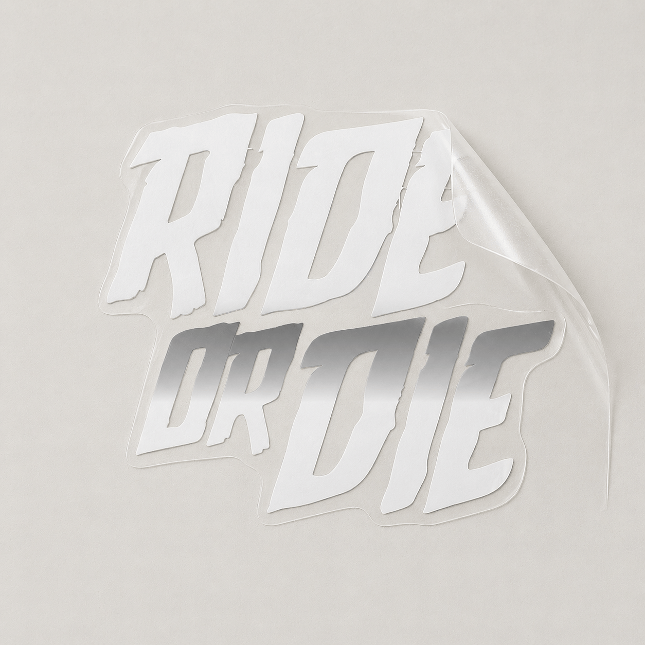 Sons of Battery - E-MTB Brand & Community Folien Silber / 4 cm x 4.5 cm RIDE OR DIE - Folie / Sticker E-Bike-Community