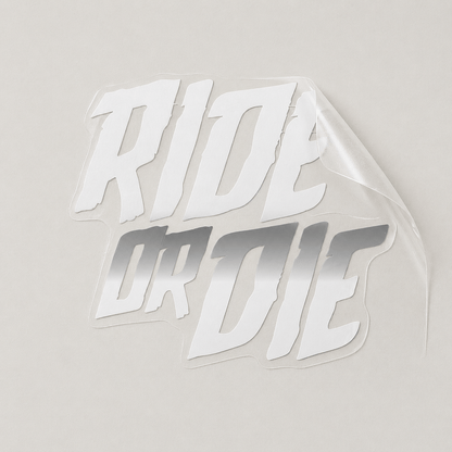 Sons of Battery - E-MTB Brand & Community Folien Silber / 4 cm x 4.5 cm RIDE OR DIE - Folie / Sticker E-Bike-Community