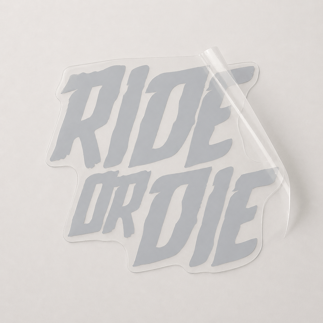 Sons of Battery - E-MTB Brand & Community Folien Steingrau / 4 cm x 4.5 cm RIDE OR DIE - Folie / Sticker E-Bike-Community