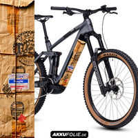 Sons of Battery® - E-MTB Brand & Community Folien & Sticker 48 cm x 12 cm / Nuklear Paket -  Akku Sticker Abdeckung Cover Universal / Schutzfolie / für alle E-Bikes E-Bike-Community