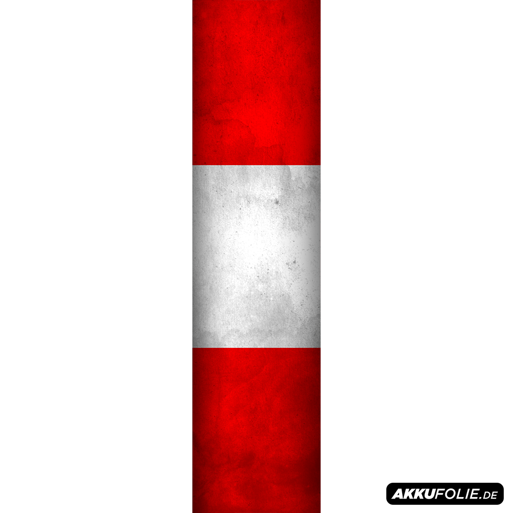 Sons of Battery® - E-MTB Brand & Community Folien & Sticker 48 cm x 12 cm / Österreich Länderflaggen -  Akku Abdeckung Cover Universal / Schutzfolie / für alle E-Bikes E-Bike-Community