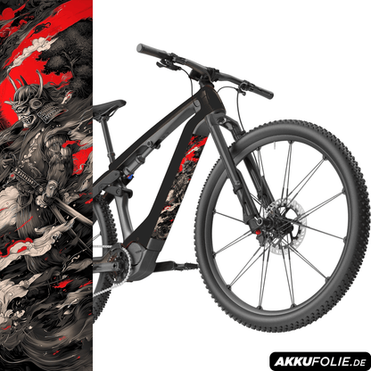 Sons of Battery® - E-MTB Brand & Community Folien & Sticker 48 cm x 12 cm / Samurai 3 Samurai 3 -  Akku Sticker Abdeckung Cover Universal / Schutzfolie / für alle E-Bikes (Kopie) E-Bike-Community