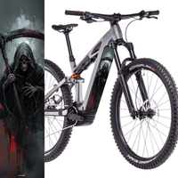 Sons of Battery® - E-MTB Brand & Community Folien & Sticker 48 cm x 12 cm Sensenmann -  Akku Abdeckung Cover Sticker Universal / Schutzfolie / für alle E-Bikes E-Bike-Community