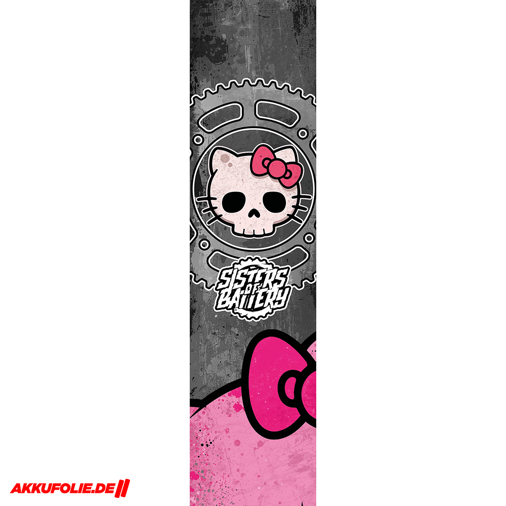 Sons of Battery® - E-MTB Brand & Community Folien & Sticker 48 cm x 12 cm Sisters of Battery -  Akku Abdeckung Cover Sticker Universal / Schutzfolie / für alle E-Bikes E-Bike-Community