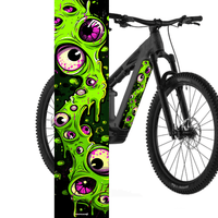 Sons of Battery® - E-MTB Brand & Community Folien & Sticker 48 cm x 12 cm / Slime 2 Slime -  Akku Abdeckung Cover  Universal E-Bike-Community