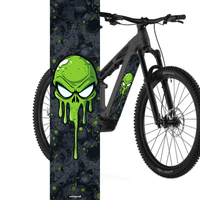 Sons of Battery® - E-MTB Brand & Community Folien & Sticker 48 cm x 12 cm Slime -  Akku Abdeckung Cover  Universal E-Bike-Community