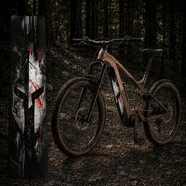 Sons of Battery® - E-MTB Brand & Community Folien & Sticker 48 cm x 12 cm / Sparta Sparta – E-Bike Akku Sticker & Schutzfolie | Universal & Wunschgröße E-Bike-Community