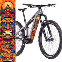 Sons of Battery® - E-MTB Brand & Community Folien & Sticker 48 cm x 12 cm / Tiki 2 Tiki -  Akku Abdeckung Cover Sticker Universal / Schutzfolie / für alle E-Bikes ( E-Bike-Community