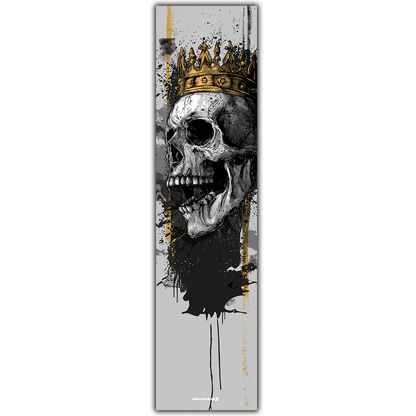 Sons of Battery® - E-MTB Brand & Community Folien & Sticker 48 cm x 12 cm / Totenkopf Krone 2 Totenkopf Krone -  Akku Abdeckung Cover Sticker Universal / Schutzfolie / für alle E-Bikes, Cube co. E-Bike-Community