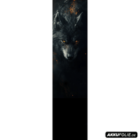 Sons of Battery® - E-MTB Brand & Community Folien & Sticker 48 cm x 12 cm / Wolf 2 WOLF -  Akku Abdeckung Cover Universal / Schutzfolie / für alle E-Bikes E-Bike-Community
