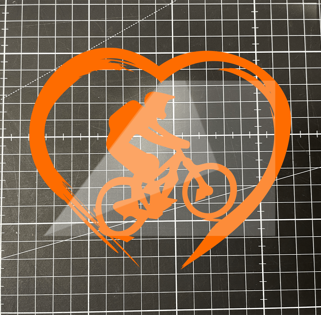 Sons of Battery - E-MTB Brand & Community Folien & Sticker 5.6 x 7 cm / Orange Love E-MTB Vinyl Sticker E-Bike-Community