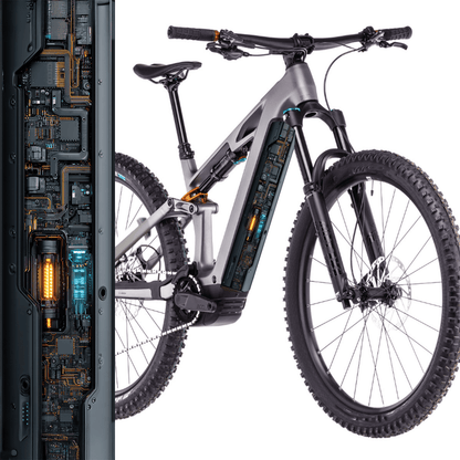 Sons of Battery® - E-MTB Brand & Community Folien & Sticker 60 cm x 14 cm / Battery Inside 2 Battery Inside  -  Akku Abdeckung Cover Universal / Schutzfolie /  für alle E-Bikes E-Bike-Community